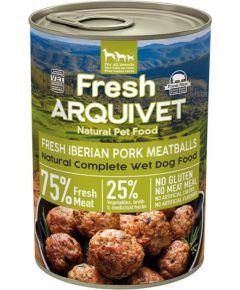 ARQUIVET Fresh Iberian Pork Meatballs - wet dog food - 400g