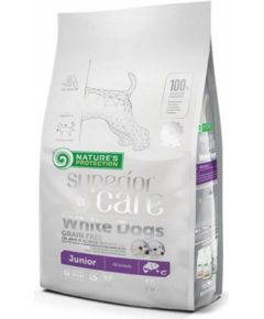 NATURE'S PROTECTION Superior Care White Dogs Grain Free Junior Salmon - dry food for puppies - 10 kg