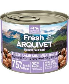 ARQUIVET Fresh Lamb Mini Meatballs - wet dog food - 200g