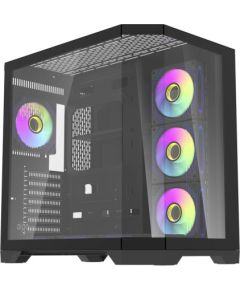 Darkflash Darflash FT418 PRO computer case + 7 aRGB fans (black)