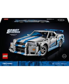 Lego Technic Samochód Nissan Skyline GT-R (R34) z filmu Za szybcy, za wściekli (42210)