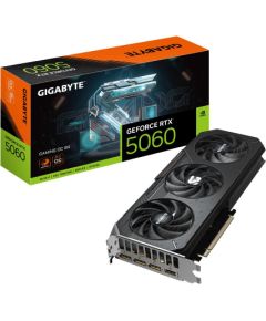 Graphics Card GIGABYTE NVIDIA GeForce RTX 5060 8 GB GDDR7 128 bit PCIE 5.0 16x GPU 2595 MHz Triple slot Fansink 1xHDMI 3xDisplayPort GV-N5060GAMINGOC-8GD