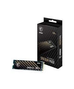 SSD MSI SPATIUM M450 500GB M.2 PCIe Gen4 NVMe 3D NAND Write speed 2300 MBytes/sec Read speed 3600 MBytes/sec 2.15mm TBW 300 TB MTBF 1500000 hours S78-440K380-P83