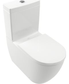 Villeroy & Boch pods ar QR/SC vāku Subway 3.0 rimless, 370x710 mm, universāls izvads, TwistFlush, balts