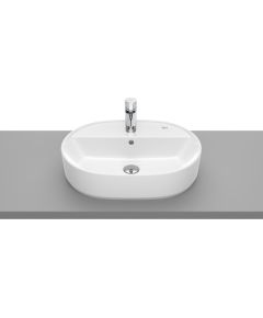 Roca izlietne The Gap Round, 550x400 mm, uz virsmas, balta