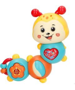 Win Fun Muzikāla attīstoša rotaļlieta Kāpurs ar gaismu un skaņu 14 cm no 12 mēn. CB39021