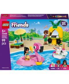 LEGO Friends Impreza na basenie z jednorożcem i flamingiem (42658)