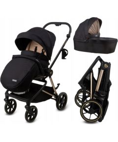 Kinder Kraft WÓZEK GŁĘBOKO-SPACEROWY VELMONT BLACK/BEIGE 5906601700552