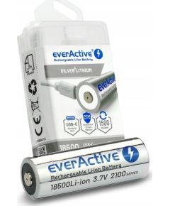 EverActive Akumulator 18500 3,7V Li-ion 2100 mAh USB-C