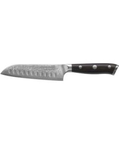 Kohersen Elegance Ebony Wood Santoku knife Damascus steel 12.7 cm