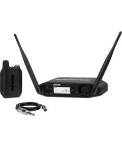 Shure GLXD14+E-Z4 - Cyfrowy system bezprzewodowy DUAL BAND z nadajnikiem bodypack i kablem gitarowym WA302