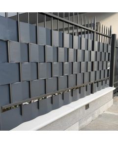 Лента для забора TENAX TWIST 3500x19 см (450 г/м2) темно-серая + 25 шт. концевых зажимов