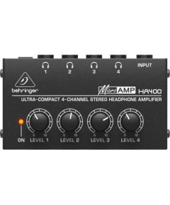 Behringer HA400 - ultra-Compact 4-Channel Stereo Headphone Amplifier