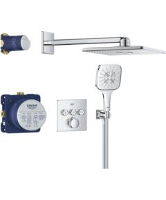 Grohe dušas termostata sistēma SmartControl Rainshower SmartActive 310 Cube, 3 režīmi, hroms