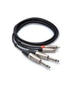 VADS Hosa Jack 6.3 mm x2 - RCA (Cinch) x2 0.91m (HPR-003X2)