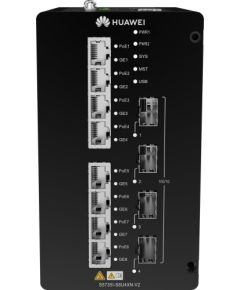 Switch Huawei S5700 Series Ethernet Switch - 8*10/100/1000BASE-T ports, 4*10GE SFP+ ports, PoE++, DIN Rail Mountin
