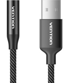 Single-port USB external sound card Vention Gome 0.25m (black)