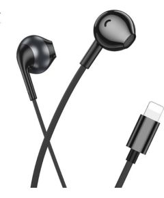 Hoco   M115 Sagacious universal earphones with microphone iP Black