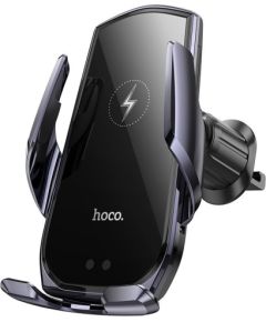 Hoco   CA202 Plus Enlightener infrared induction wireless charging car holder(air outlet) Black Grey