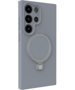 Evelatus Samsung  Galaxy S25 Ultra Premium Magnetic with Stand Soft Touch Silicone Case Silver