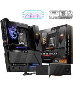 Mainboard MSI AMD X870E SAM5 EATX Memory DDR5 Memory slots 4 1xPCI-Express 1x 2xPCI-Express 16x 7xM.2 1xAudio-In 1xAudio-Out 4xUSB 2.0 4xUSB 3.2 4xUSB-C 1xOptical S/PDIF 2xRJ45 2xAudio port MEGX870EGODLIKE