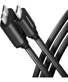 Axagon Data and power suply USB 3.2 Gen1 cable lengh 1 m. 3A. Black.
