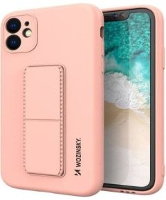 Wozinsky Apple  iPhone 12 Kickstand Case silicone case with stand Pink