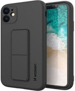 Wozinsky -  iPhone 12 silicone case with stand Kickstand Case Black