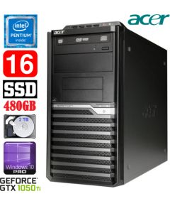 Acer Veriton M4610G MT G630 16GB 480SSD+2TB GTX1050Ti 4GB DVD WIN10Pro
