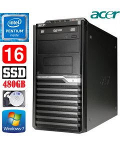Acer Veriton M4610G MT G630 16GB 480GB+2TB DVD WIN7Pro