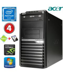 Acer Veriton M4610G MT G630 4GB 120SSD+500GB GT710 2GB DVD WIN7Pro