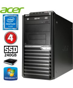 Acer Veriton M4610G MT G630 4GB 240GB+1TB DVD WIN7Pro