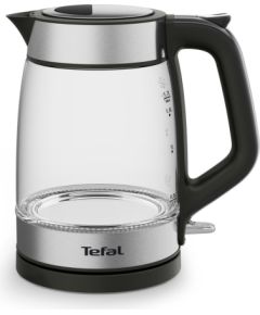 Tefal Glass Kettle KI605830 electric kettle 1.7 L 2200 W Black, Silver, Transparent