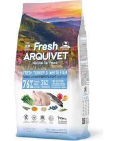 ARQUIVET Fresh Senior & Light Turkey and Fish - semi-moist dog food - 10 kg