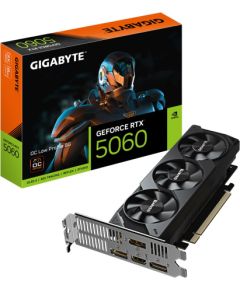 GIGABYTE GeForce RTX 5060 OC Low Profile 8G Graphics Card - 8GB GDDR7, 128bit, PCI-E 5.0, 2512 MHz Core Clock, 3 x DisplayPort, 1 x HDMI, GV-N5060OC-8GL