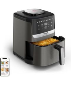 Tefal Easy Fry Silence EY551HE0 fryer Single 5 L Stand-alone Hot air fryer Black, Grey, Stainless steel