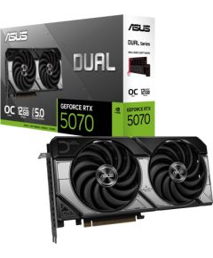 Graphics Card ASUS NVIDIA GeForce RTX 5070 12 GB GDDR7 192 bit PCIE 5.0 16x Dual Slot Fansink 1xHDMI 3xDisplayPort DUAL-RTX5070-O12G