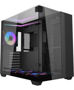 Darkflash TH285 computer case (black) + 4 fans