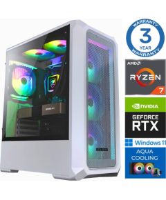INTOP AQUA Ryzen 7 7700X 16GB DDR5 1TB SSD M.2 NVME+2TB RTX4060 8GB WIN11