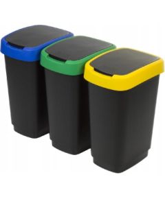 ROTHO Twist - trash bin - 3 x 25l