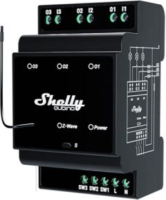 Shelly Qubino Wave Pro 3 Z-Wave 3 channel DIN rail relay
