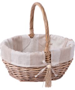 Basket WILLI STRIPE 33x25xH17/34cm