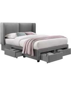Bed SUGI 160x200cm, grey