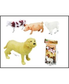 Hipo Zwierzęta dom/farma 4szt 12-14cm H13809 49633