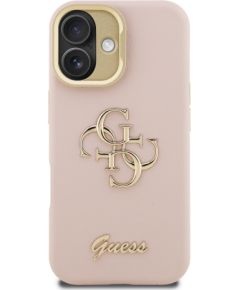 Guess PU Grained 4G Logo Stand Camera Frame Case Aizsargapvalks priekš Apple iPhone 16