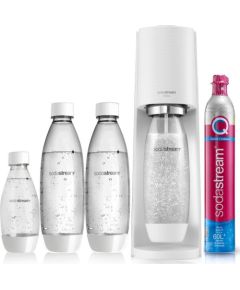 SodaStream Soda Maker Terra Megapack QC white incl 3 bottles (2270213)