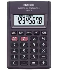 CASIO HL-4A-B 8-digit pocket calculator 56x87mm black