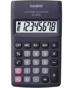 CASIO HL-815L-BK BOX pocket calculator, 8-digit, 69.5x118mm, black