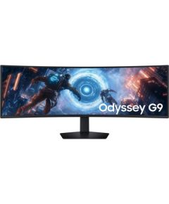 LCD Monitor SAMSUNG LS49FG910EUXEN 49" Gaming/Curved Swivel Height adjustable Tilt Matte Panel VA 5120x1440 32:9 144Hz 1 ms Colour Black LS49FG910EUXEN