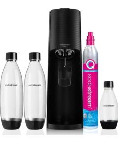 Sodastream Terra Saturator + 3 pudeles + gāze, melna